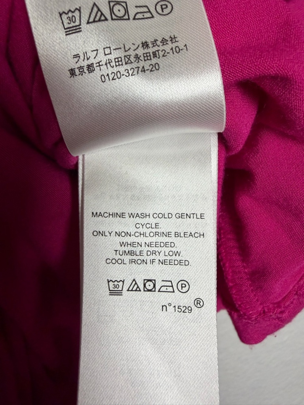 Lauren Ralph Lauren Fuschia Draped Faux Wrap Jersey Top Medium - Picture 3 of 9